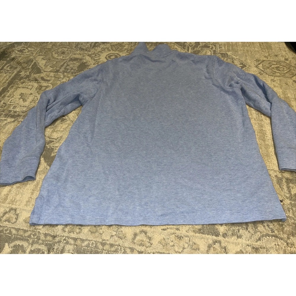 POLO Ralph-Lauren 1/4-Zip Blue Pullover MENS Sz XL X-Large Sweater - Picture 5 of 5